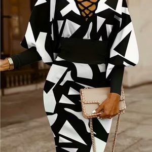 Black and white Dress